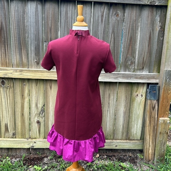 STAUD ‘Diam’ mock neck dress with ruffle hem, size Large - Picture 6 of 9